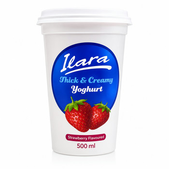 ILARA YOGHURT S/BERRY CUP 500ML