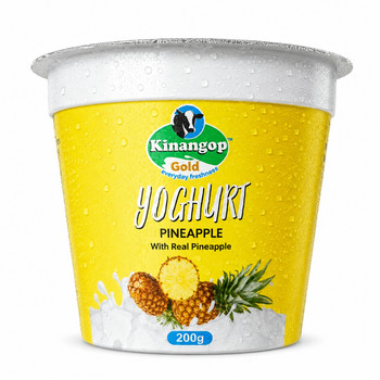 KINANGOP GOLD YOGHURT PINEAPPLE 200G