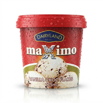 DAIRYLAND MAXIMO VAN.CHOC FLAKES 175/200ML