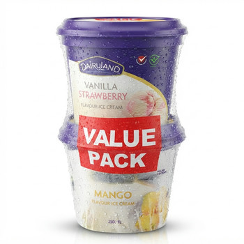 DAIRYLAND VAN STRAWBERRY & MANGO VP 250ML