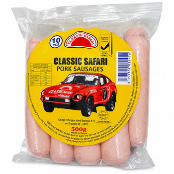 F&C CLASSIC PORK SAUSAGES 500G