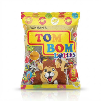 ROKMANS TOM BOM LOLLIPOPS 50PCS