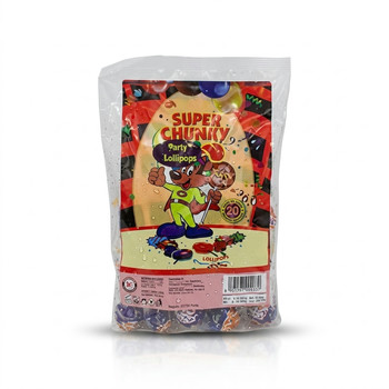 KI SUPER CHUNKY PARTY/ASS LOLLIPOP 50PCS
