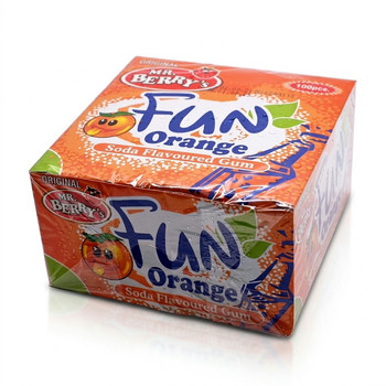 MR BERRY FUN S/BERY/ORANGE BUBBLE GUM