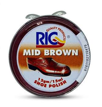 RIC SHOE POLISH MID BROWN 15ML