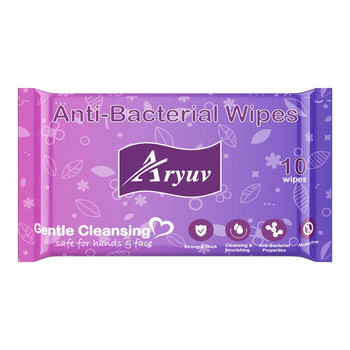 ARYUV ANTIBACTERIAL WET WIPES TISSUES 10S