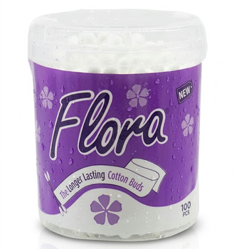FLORA EARBUDS ROUND TIN 100S 