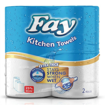 FAY KITCHEN TOWEL 2PLY*80S