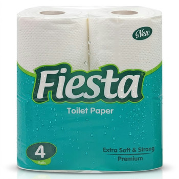 FIESTA TOILET TISSUE WHITE 4PK
