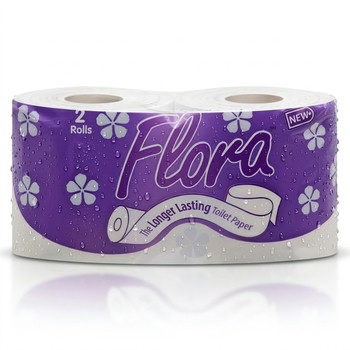 FLORA TISSUE WHITE 2PK