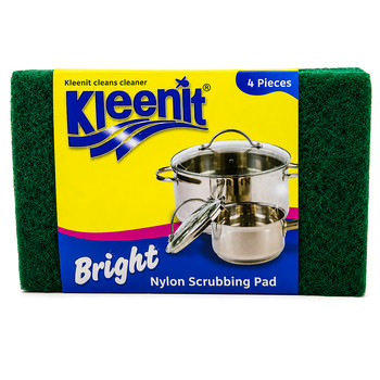 KLEENIT BRIGHT SCRUBBING PAD 4PACK