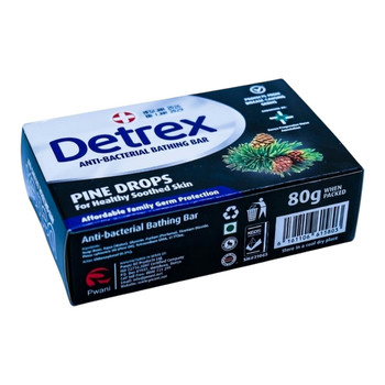 DETREX MEDICATED SOAP PINE DROPS 80G